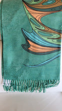 Laden Sie das Bild in den Galerie-Viewer, Maxine Noel Art Print Shawl Scarf Friends, Native Artist, Indigenous Art