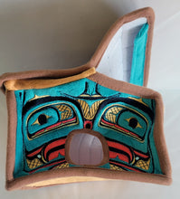 Laden Sie das Bild in den Galerie-Viewer, Longhouse play set with 4 finger puppets, a Native artist Bill Helin design - North of Fifty Indigenous Boutique