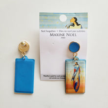 Laden Sie das Bild in den Galerie-Viewer, "Not Forgotten" Vegan Leather Earrings, artwork by Native artist Maxine Noel - North of Fifty Indigenous Boutique