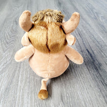 Laden Sie das Bild in den Galerie-Viewer, Mini Bison plush toy with detachable beaded Metis pin - North of Fifty Indigenous Boutique