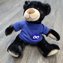 Charger l'image dans la galerie, 11" Rufus Bear plush toy with detachable beaded Metis pin - North of Fifty Indigenous Boutique
