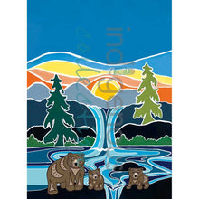 Charger l'image dans la galerie, "One Last Swim" Tea Towel by Coast Salish artist, Shelley Davies