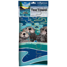 Load image into Gallery viewer, "Melts My Heart" Tea Towel by Coast Salish artist, Shelley Davies