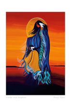Laden Sie das Bild in den Galerie-Viewer, Mother and Daughter by Cree, Native artist, Indigenous Art, Betty Albert, North of Fifty