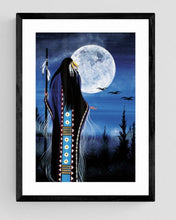 Laden Sie das Bild in den Galerie-Viewer, Betty Albert Evening Star Woman Wall Art | Native Art Canada