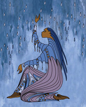 Laden Sie das Bild in den Galerie-Viewer, LIMITED EDITION ART PRINT -  Rainmaker by Native artist Maxine Noel - North of 50 Métis Designs