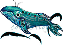Laden Sie das Bild in den Galerie-Viewer, Diane Levesque Whale Wall Art | Native Art Canada
