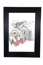 Laden Sie das Bild in den Galerie-Viewer, Eagle by Native Artist Charles Silverfox, North of Fifty 50