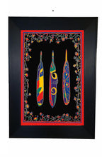 Laden Sie das Bild in den Galerie-Viewer, Three Feathers indigenous wall art by Dawn Oman Canada