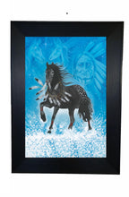 Laden Sie das Bild in den Galerie-Viewer, Wall Art - Black Beauty by Native Artist Hubert V. Billy, North of Fifty