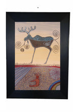 Laden Sie das Bild in den Galerie-Viewer, Alan Syliboy Man Smoking A Pipe Wall Art | Native Art Canada