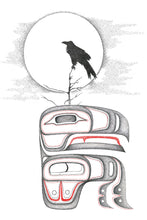 Load image into Gallery viewer, Charles Silverfox Raven Wall Art | Native Art Canada