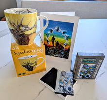 Laden Sie das Bild in den Galerie-Viewer, Father's Day Gift Bundle – Indigenous Art Mug, RFID Card Holder & Art Card