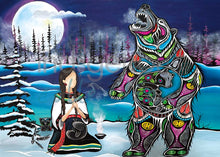 Laden Sie das Bild in den Galerie-Viewer, 12 Moons Art Cards - a card for every month! - by Indigenous Artist Jessica Somers indigenous art gift by Jessica Somers Canada