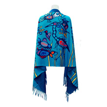 Laden Sie das Bild in den Galerie-Viewer, Grand River Harmony Eco Shawl by Native Artist, Cody Houle