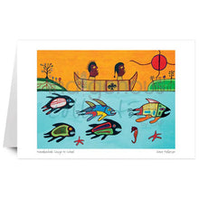 Charger l'image dans la galerie, Dave Pelletier Wesakechak Going to School Wall Art | Native Art Canada