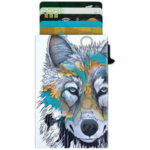 Laden Sie das Bild in den Galerie-Viewer, Alpha by Micqaela Jones Metal Card Holder, RIFD - North of Fifty Indigenous Boutique
