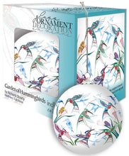 Charger l'image dans la galerie, "Garden of Hummingbirds" Glass Ornament by Native Artist  Richard Shorty - pre-order now for October delivery - North of Fifty Indigenous Boutique