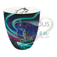 Laden Sie das Bild in den Galerie-Viewer, Sky Dance - Wolf Song indigenous art mug by Amy Keller Rempp Canada