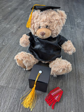 Laden Sie das Bild in den Galerie-Viewer, Graduation Bear with Beaded Pin - North of Fifty Indigenous Boutique