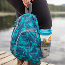 Laden Sie das Bild in den Galerie-Viewer, Sling Back Pack -  Humpback Whale by Haida artist Gordon White - North of Fifty Indigenous Boutique