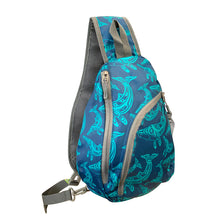 Laden Sie das Bild in den Galerie-Viewer, Sling Back Pack -  Humpback Whale by Haida artist Gordon White - North of Fifty Indigenous Boutique