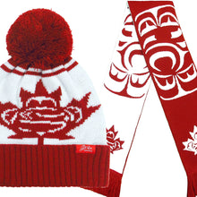 Laden Sie das Bild in den Galerie-Viewer, Standing Together Knit scarf and toque set by Curtis Wilson