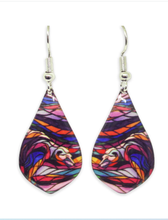 Laden Sie das Bild in den Galerie-Viewer, "Salmon Hunter" Dangle Earrings by Native Artist, Don Chase - North of Fifty Indigenous Boutique