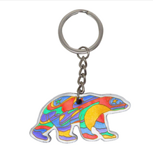 Charger l'image dans la galerie, Dene artist Dawn Oman alpha bear key chain