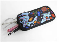 Load image into Gallery viewer, Zippered Accessories Case "Strong Earth Woman" Artwork by Metis Artist Leah Dorion - North of Fifty Indigenous Boutique