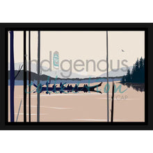 Laden Sie das Bild in den Galerie-Viewer, "Curtis Canoe" Wall Art, artwork by Indigenous artist Mark Preston