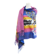 Laden Sie das Bild in den Galerie-Viewer, "Eagle" Eco-Shawl by Indigenous Artist, Jessica Somers - North of Fifty Indigenous Boutique
