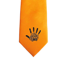 Laden Sie das Bild in den Galerie-Viewer, "Gitxsan Hand" Silk Tie by Michelle Stoney - North of Fifty Indigenous Boutique