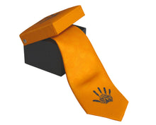 Laden Sie das Bild in den Galerie-Viewer, "Gitxsan Hand" Silk Tie by Michelle Stoney - North of Fifty Indigenous Boutique