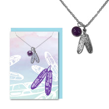 Laden Sie das Bild in den Galerie-Viewer, Eagle Feathers healing Necklace