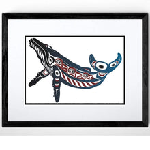 Laden Sie das Bild in den Galerie-Viewer, "Humpback Whale" Wall Art, artwork by Indigenous artist Mark Preston