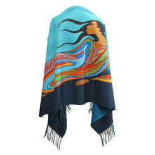 Laden Sie das Bild in den Galerie-Viewer, Native artist, Indigenous Art, Sioux, Maxine Noel Mother EArth shawl