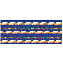 Laden Sie das Bild in den Galerie-Viewer, "Polar Bear" Eco scarf by Indigenous Artist Dawn Oman - North of Fifty Indigenous Boutique