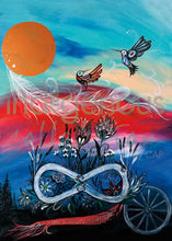 Laden Sie das Bild in den Galerie-Viewer, Metis Pride Framed Art by Karen Erickson - North of Fifty Indigenous Boutique