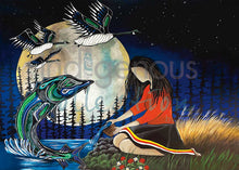 Laden Sie das Bild in den Galerie-Viewer, 12 Moons Art Cards - a card for every month! - by Indigenous Artist Jessica Somers - North of Fifty Indigenous Boutique