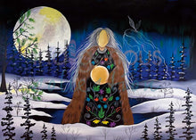 Laden Sie das Bild in den Galerie-Viewer, 12 Moons Art Cards - a card for every month! - by Indigenous Artist Jessica Somers - North of Fifty Indigenous Boutique