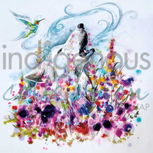 Laden Sie das Bild in den Galerie-Viewer, LIMITED EDITION ART PRINT - Wild Flowers by Metis artist, Carla Joseph indigenous wall art by Carla Joseph Canada