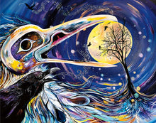 Laden Sie das Bild in den Galerie-Viewer, LIMITED EDITION ART PRINT -  Raven Moon by Metis artist, Carla Joseph - North of Fifty Indigenous Boutique