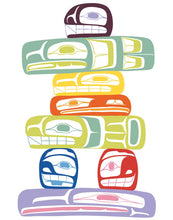 Laden Sie das Bild in den Galerie-Viewer, LIMITED EDITION ART PRINT -  Inukshuk by Ben Houstie - North of 50 Métis Designs