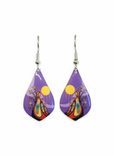 Load image into Gallery viewer, Gift From Creator Earrings by Native Artist Emily Kewageshig indigenous art gift by Emily Kewageshig Canada
