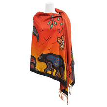Laden Sie das Bild in den Galerie-Viewer, "Seven Grandfather Teachings" Eco Shawl by Native Artist, Cody Houle - North of Fifty Indigenous Boutique