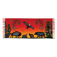 Laden Sie das Bild in den Galerie-Viewer, "Seven Grandfather Teachings" Eco Shawl by Native Artist, Cody Houle - North of Fifty Indigenous Boutique