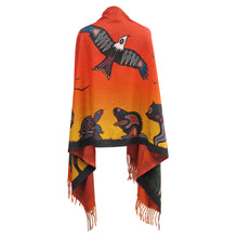Laden Sie das Bild in den Galerie-Viewer, "Seven Grandfather Teachings" Eco Shawl by Native Artist, Cody Houle - North of Fifty Indigenous Boutique