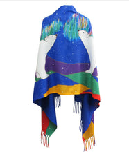 Laden Sie das Bild in den Galerie-Viewer, dawn oman, native artist, indigenous art, dene art SHAWL