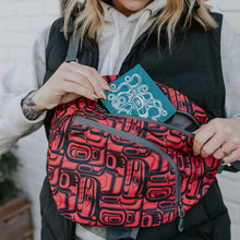 Laden Sie das Bild in den Galerie-Viewer, Sling Back Pack - Tradition by Namgis First Nations artist Ryan Cranmer - North of Fifty Indigenous Boutique